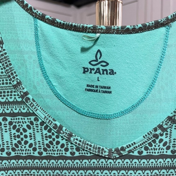 PrAna ~ Green and Brown Sleeveless Summer Dress - Picture 5 of 7